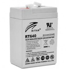Батарея до ДБЖ Ritar AGM RT645, 6V-4Ah (RT640) - Фото