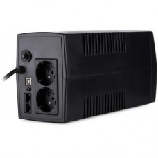 Джерело безперебійного живлення Vinga LCD 800VA plastic case with USB+RJ11 (VPC-800PU) - Фото