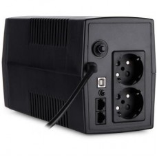 Джерело безперебійного живлення Vinga LCD 800VA plastic case with USB+RJ11 (VPC-800PU) - Фото