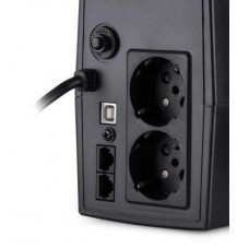 Джерело безперебійного живлення Vinga LCD 800VA plastic case with USB+RJ11 (VPC-800PU) - Фото