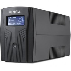 Джерело безперебійного живлення Vinga LCD 800VA plastic case with USB+RJ11 (VPC-800PU) - Фото