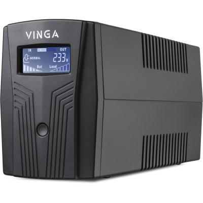 Джерело безперебійного живлення Vinga LCD 600VA plastic case with USB+RJ11 (VPC-600PU)