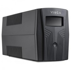 Джерело безперебійного живлення Vinga LCD 800VA plastic case with USB+RJ11 (VPC-800PU) - Фото