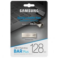 USB флешнакопичувач Samsung 128 GB Bar Plus Silver USB 3.1 (MUF-128BE3/APC) - Фото