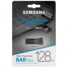 USB флешнакопичувач Samsung 128 GB Bar Plus Black USB 3.1 (MUF-128BE4/APC) - Фото