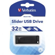 USB-флеш-накопичувач Verbatim 32 GB Slider Black USB 2.0 (98697) - Фото