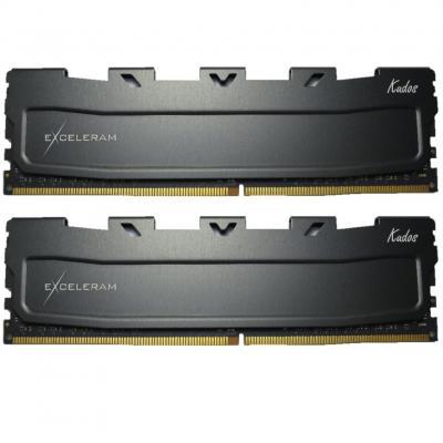 Модуль пам'яті для комп'ютера DDR3L 16 GB (2x8GB) 1600 MHz Black Kudos eXceleram (EKBLACK3161611LAD)