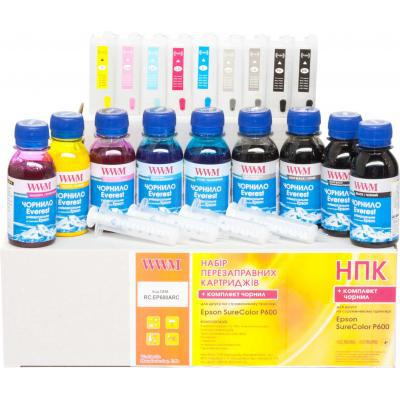 Комплект перезаправлюваних картриджів WWM Epson SureColor SC-P600/P800 (RC.EP600ARC)