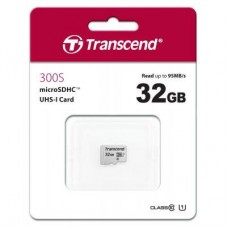 Картка пам'яті Transcend 32 GB microSDHC class 10 UHS-I U1 (TS32GUSD300S) - Фото