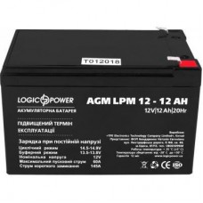 Батарея до ДБЖ LogicPower LPM 12 В 12 А·год (6550) - Фото