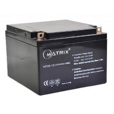 Батарея до ДБЖ Matrix 12V 26AH (NP26-12) - Фото