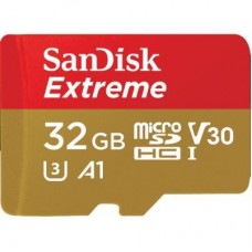 Картка пам'яті SanDisk 32GB microSD class 10 UHS-I U3 V30 A1 Extreme (SDSQXAF-032G-GN6AT) Картка пам'яті SanDisk 32GB microSD class 10 UHS-I U3 V30 A1 Extreme (SDSQXAF-032G-GN6AT) - Фото