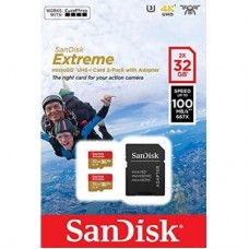 Картка пам'яті SanDisk 32GB microSD class 10 UHS-I U3 V30 A1 Extreme (SDSQXAF-032G-GN6AT) Картка пам'яті SanDisk 32GB microSD class 10 UHS-I U3 V30 A1 Extreme (SDSQXAF-032G-GN6AT) - Фото