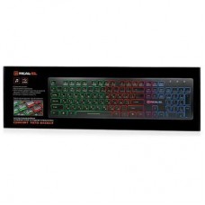 Клавіатура REAL-EL 7070 Comfort Backlit, black - Фото