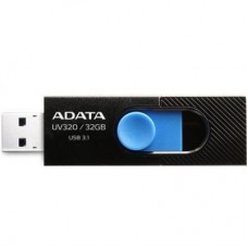 USB-флеш-накопичувач ADATA 32 GB UV320 Black/Blue USB 3.1 (AUV320-32G-RBKBL) - Фото