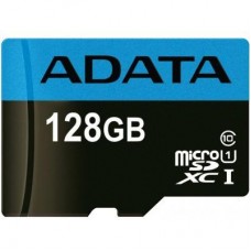 Картка пам'яті ADATA 128 GB microSD class 10 UHS-I A1 Premier (AUSDX128GUICL10A1-RA1) - Фото