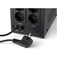 Джерело безперебійного живлення Vinga LCD 1200VA metal case with USB (VPC-1200MU) - Фото
