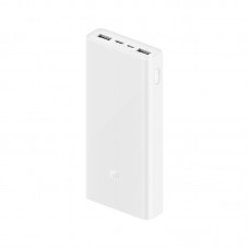 Оригинальный Xiaomi Mi Power Bank 3 20000 mAh PLM18ZM White (VXN4258CN) Быстрая Зарядка QC3.0 18W - Фото