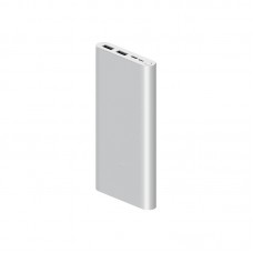 Оригинальный Xiaomi Mi Power Bank 3 10000 mAh PLM13ZM Silver (VXN4259CN) Быстрая Зарядка QC3.0 18W - Фото
