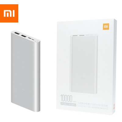 Недорогий Xiaomi Mi Power Bank 3 10000 mAh PLM13ZM Silver (VXN4259CN) Швидка Зарядка QC3.0 18W