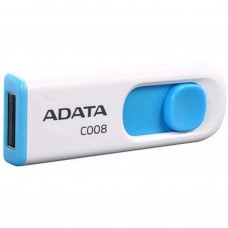 USB флеш накопичувач ADATA 64GB C008 White+Blue USB 2.0 (AC008-64G-RWE) - Фото