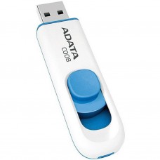 USB флеш накопичувач ADATA 64GB C008 White+Blue USB 2.0 (AC008-64G-RWE) - Фото