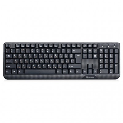 Клавиатура REAL-EL 500 Standard, USB, black