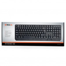 Клавіатура REAL-EL 500 Standard, USB, black - Фото