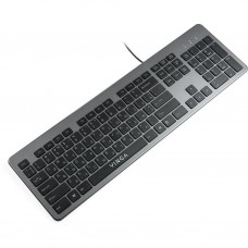 Клавіатура Vinga KB735 black-grey - Фото