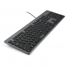 Клавіатура Vinga KB735 black-grey - Фото