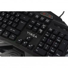 Клавіатура Vinga KBG417 black - Фото