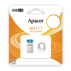 USB флеш накопичувач Apacer 32GB AH111 Blue RP USB2.0 (AP32GAH111U-1) - Фото