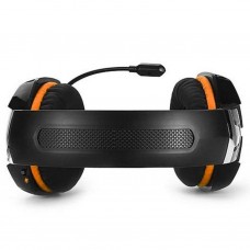 Наушники REAL-EL GDX-7700 SURROUND 7.1 black-orange - Фото