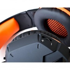 Наушники REAL-EL GDX-7700 SURROUND 7.1 black-orange - Фото
