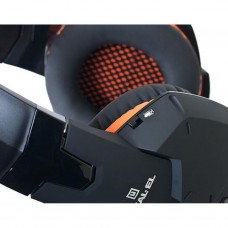 Наушники REAL-EL GDX-7700 SURROUND 7.1 black-orange - Фото