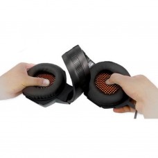 Наушники REAL-EL GDX-7700 SURROUND 7.1 black-orange - Фото
