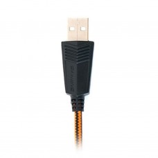 Наушники REAL-EL GDX-7700 SURROUND 7.1 black-orange - Фото