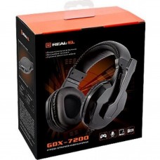 Навушники REAL-EL GDX-7200 Black - Фото
