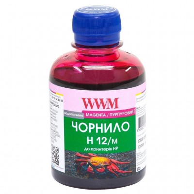 Чернила WWM HP №10/ 11/12/13/14/82 (Magenta) (H12/M)