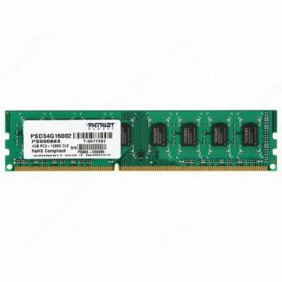 Модуль пам'яті DDR3 4GB 1600 MHz Patriot (PSD34G16002)