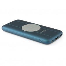 Батарея універсальна Vinga 10000 mAh Wireless (BTPB3510WLROBL) - Фото