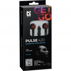 Наушники Defender Pulse 420 Red (63424) - Фото