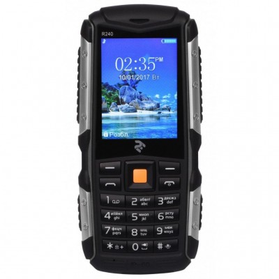 Мобільний телефон 2E R240 Dual Sim Black (захист IP68)