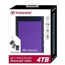 Зовнішній жорсткий диск 2.5" 4TB Transcend (TS4TSJ25H3P) Зовнішній жорсткий диск 2.5" 4TB Transcend (TS4TSJ25H3P) - Фото