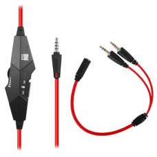 Наушники GEMIX N1 Black-Red Gaming - Фото
