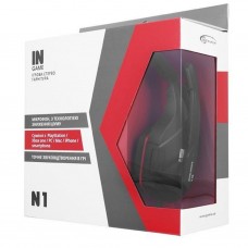Наушники GEMIX N1 Black-Red Gaming - Фото