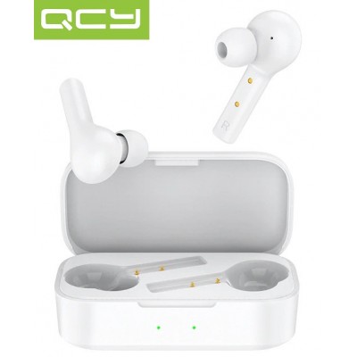 Білі бездротові навушники Xiaomi QCY T5 TWS Сенсорні