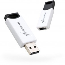 USB флеш накопитель eXceleram 64GB H2 Series White/Black USB 2.0 (EXU2H2W64) - Фото