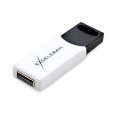 USB флеш накопитель eXceleram 64GB H2 Series White/Black USB 2.0 (EXU2H2W64) - Фото