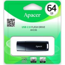 USB флеш накопитель Apacer 64GB AH336 Black USB 2.0 (AP64GAH336B-1) - Фото